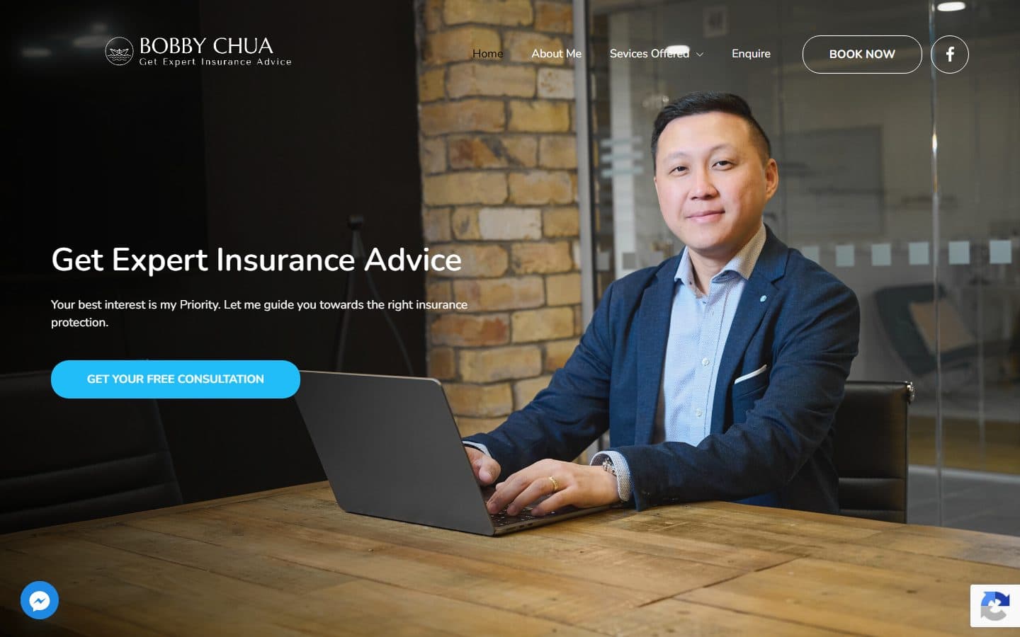 Bobby Chua — Custom WordPress site with scroll animations