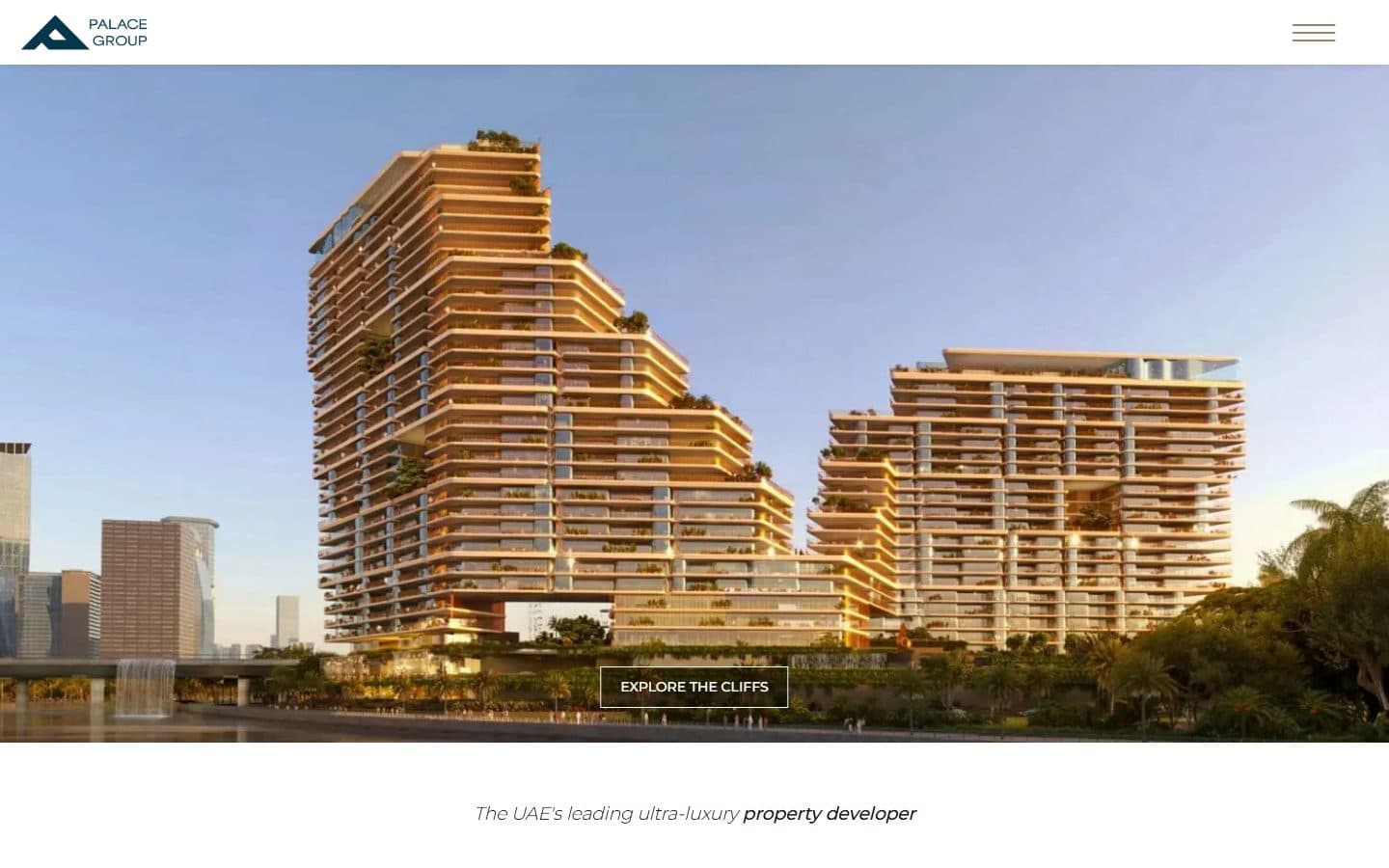 Palace Group — Corporate site for an ultra-luxury property developer