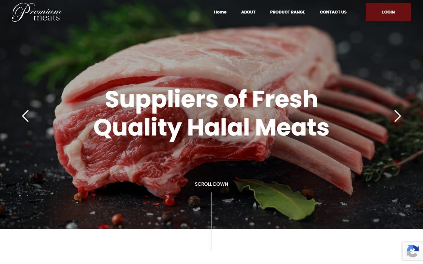 Premium Meats — Custom WordPress build with AOS scroll animations